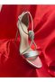 Single Band Stone Evening Dress Shoes 10cm Heel Height