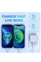 For iPhone 14 13 12 11 Pro XR XS Fast Charging 20W USB-C PD Plug Charger & Cable - 6