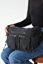 Galivaliaza Black Women's Multi-Compartment Waterproof Crinkle Daily Crossbody Bag - 2