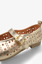 Beyza Women's Genuine Leather Ballerinas - Gold - 4