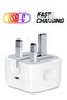 Power Adapter Wall With Type-C Port UK Plug For Smart Phone Fast Charger