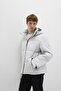 M0110675-70074 Men's Water Repellent Hooded Gray Puffer Jacket - 3