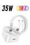 "35W Dual Port USB-C Fast Charger – Compact Travel Adapter with Safety Features"