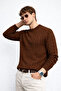 Crew Neck, Hair Knit, Regular, Comfortable Fit, Winter, Knitwear Knitted Sweater 25Pltk19 - 4