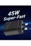 Compact 45W Super Fast Charging Adapter: USB-C Power Supply for Samsung Devices - 2