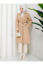 Belted Lined Cashmere Coat Rc5032 - 3