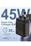 Compact 45W Super Fast Charger: Over-Voltage & Short-Circuit Protection Included - 5