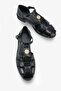 Layla Women's Genuine Leather Sandals - Black - 3