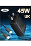 "Compact 45W Super Fast Charger: Includes Over-Voltage & Short-Circuit Protection"