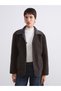 Timeless Clothing & Timeless Choices Plush Shirt Roba Collar Women's Leather Look Coat - 3