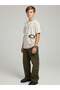 Boys' Soft Textured Pants with Elastic Waist - 6