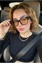 Women's Grande Noir Sunglasses Uv400 Black - Orange