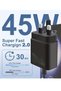 45W Super Fast Charger – USB Type-C Travel Adapter for Samsung & Google Devices