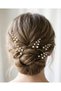 Minimal Pearl Dal Model Bridal Hair Clip – Set of 5 - 2