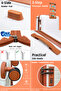 Hard Shell Unbreakable Expandable PP 4 PCS Set Luggage, Lightweight, Secured Lock Suitcase - 7