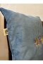 Embroidered Velvet Throw Pillow Cover - 3