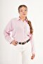 Pink Shirt with Striped Pocket Detail - 3