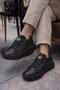 Women's Comfortable Lightweight Orthopedic Sole Lace-Up Platform Heel Casual Shoes Sneakers