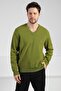 Fiato V-Neck Men's Long Sleeve 100% Lamb Wool Knitwear Sweater - 3