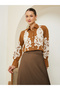 Women Paisley Embroidered Shirt