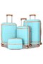 Hard Shell Unbreakable Expandable PP 4 PCS Set Luggage, Lightweight, Secured Lock Suitcase