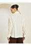 Women Cream Lace Trim Shirt - 5