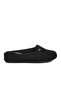 Black Suede Lightweight Closed-Front Textile Women's House Slippers Pc-55369 Z