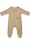 Baby Organic Cotton Teddy Bear Embroidered Jumpsuit - 6