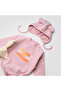 Baby Girl 3-Threaded Knitted Romper with Snap Buttons on the Bottom - 2