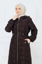 Women's Embossed Patterned Waist Tunneled Quilted Cap - 2