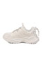 White Memory Foam Sole Lightweight Lace-Up Women's Sneakers PCI-11075 G - 4
