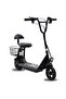Mini Harley Electric Scooter - 48V Lithium Battery, Foldable Commuter Design with Rear Cargo Basket - 3