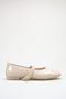Loria Stone Detailed Patent Leather Mary Jane Ballerinas - 4