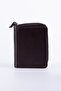 100% Genuine Leather Small Women's Wallet Practical and Minimalist Brown - 3
