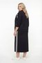 Women's Black Seasonal Zippered Dress-Jacket Set with Accessories and Hidden Zipper - 5