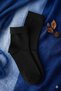 12 Pairs of Women's Black Seamless Premium Socks, Anti-Sweat, Cotton Socks - Seasonal - 3