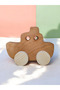 Wooden Toy Ship Natural Handmade Toy - 2