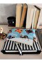 Cat Patterned Book Cover Bag |   Snap Closure Fabric Book Protector |   Tablet & Notebook Organizer - 3