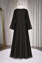 Women’s Open Abaya with Subtle Pattern - 4