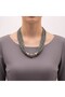Fayrouz (Turquoise) Beaded Necklace – 58.5g | Silver Tone Clasp