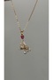 Pearl Detailed Red Heart Teddy Bear Pendant Valentine's Day Necklace - 3