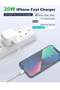 20W USB C Fast Charger for iPhone 14/14 Plus/14 Pro/14 Pro Max/13 12 11 X XR XS SE 2020 8 7 6 6S Mi - 2