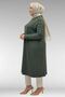 68012 Large Size Combed Cotton Tunic with Stone Detail on Shoulders - Khaki - 5