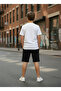 100% Cotton T-Shirt and 100% Cotton Black Shorts Set Oversize Fit Casual Use - 8
