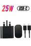 25W PD Super Fast Charger for Galaxy Models S23 Ultra S23+ S23 S22 Ultra S21+ A53 5G A54 Z Fold/Fli