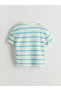 Crew Neck Striped Boy T-Shirt - 5
