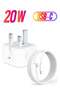 iPhone 20W Fast Charger | USB-C Wall Fast Charging Adapter with 1m USB-C to Lightning Cable | Compa