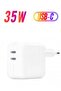 35W Dual Ports Fast Charging USB-C+C Power Adapter USB-C To Lightning Cable For Apple iPhone 14 13