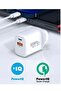 18W USB Fast Wall Charger Adapter Compatible with Apple iPhone 12/Pro/Max/Mini/SE/11/X XS, iPad Air - 4