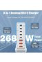 Multi USB Charger, 268W USB C Fast Charger 8-Port Charging Station Portable USB And Type C Charging - 3